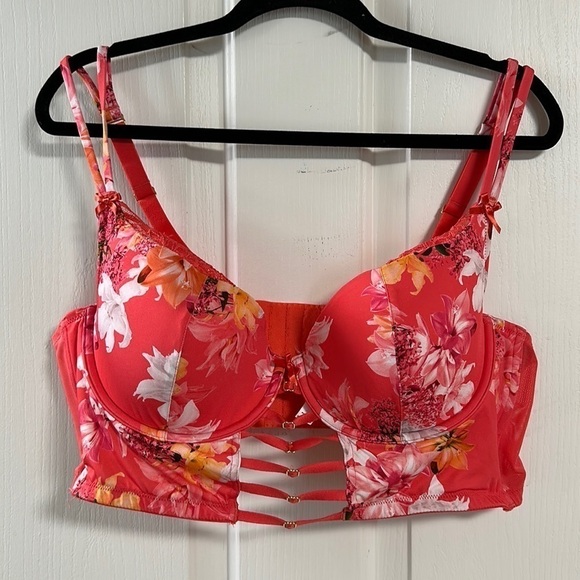 CACIQUE Lightly Lined French Balconette Sz 44 C - Picture 1 of 12